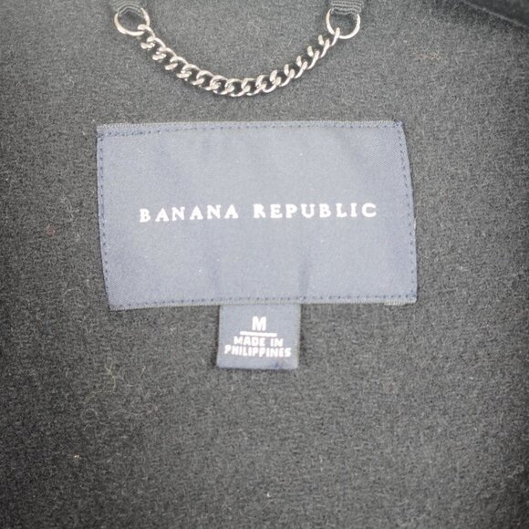 Banana Republic M Womens Wool Peacoat‎ Black - Picture 3 of 4